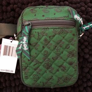 Vera Bradley Harry Potter Slytherin RFID Small Convertible Crossbody New